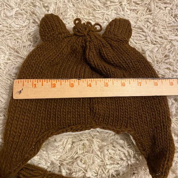 Bundle NEW Artisan HAND KNIT Kids Cold Weather  kids animal Winter Hat Cap - Picture 12 of 16